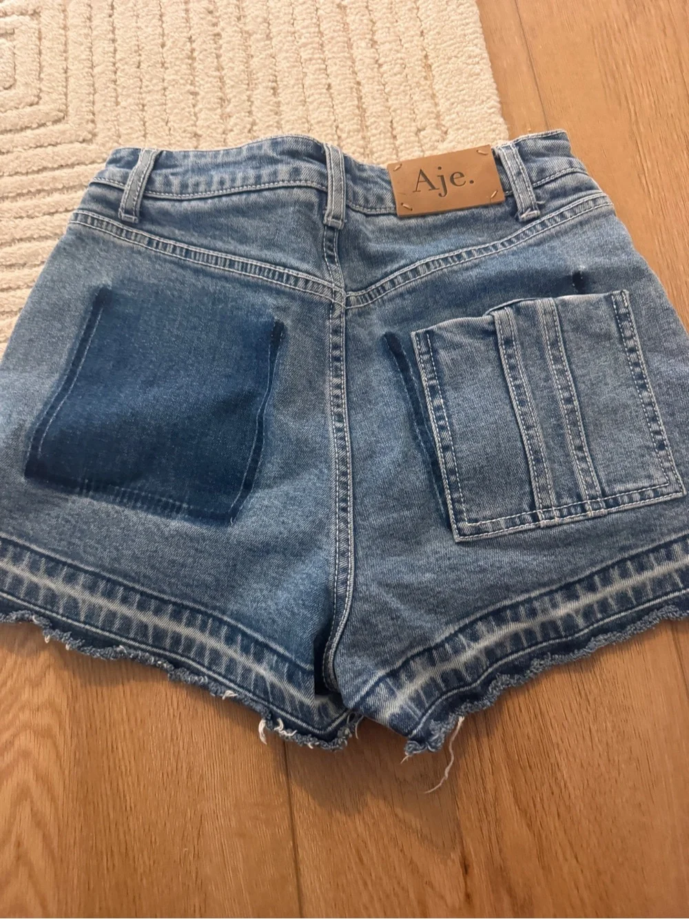 Aje High-Waist Classic Blue Denim Girls‎ Shorts